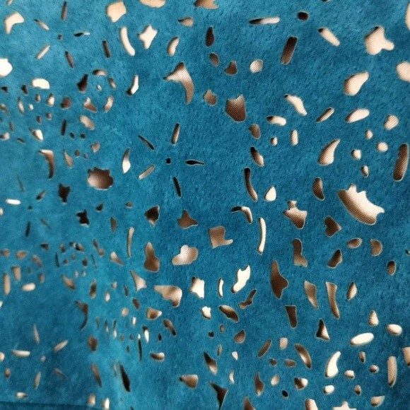 CHI Carlos Falchi Green Leather Jacket NTW Cut Out - Picture 5 of 9